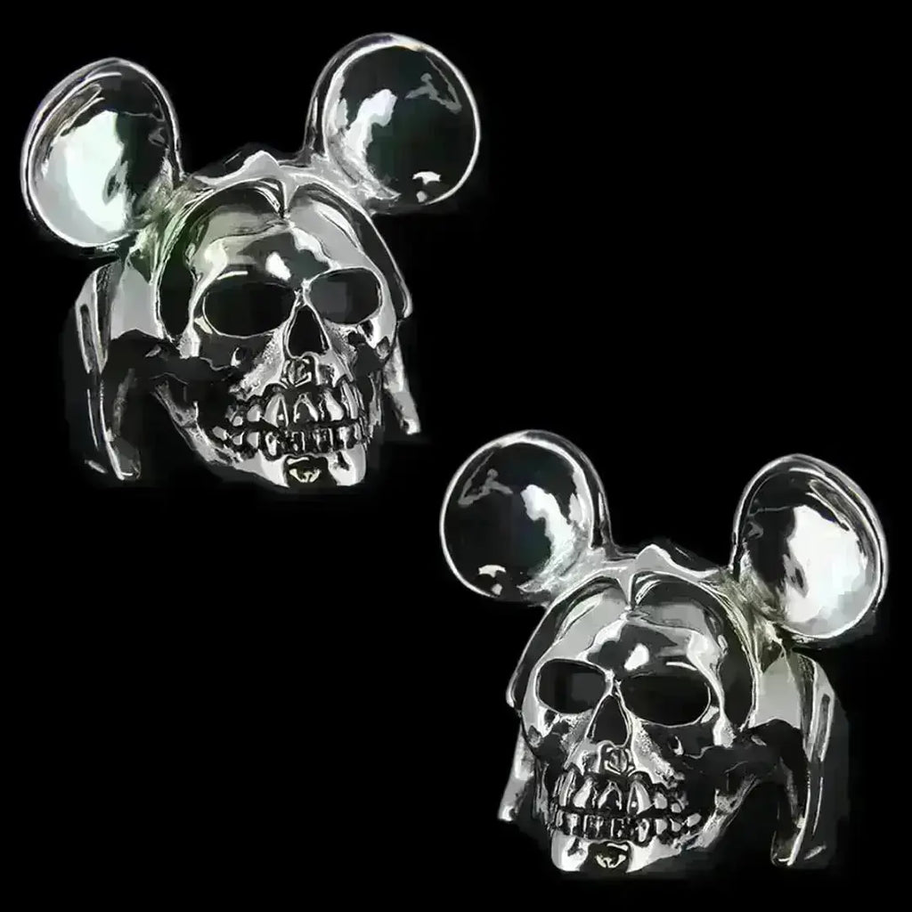 Michael Rodent Skull Ring – Sterling Silver Mouse Skull Ring, Worn by Lady Gaga and Kylie Jenner Curiouser Collective