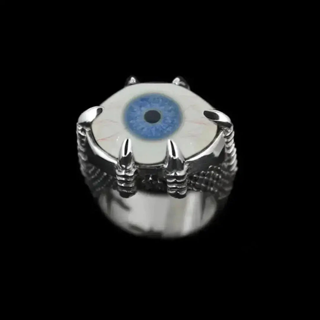 Claw Eye Ring Blue #10 Curiouser Collective