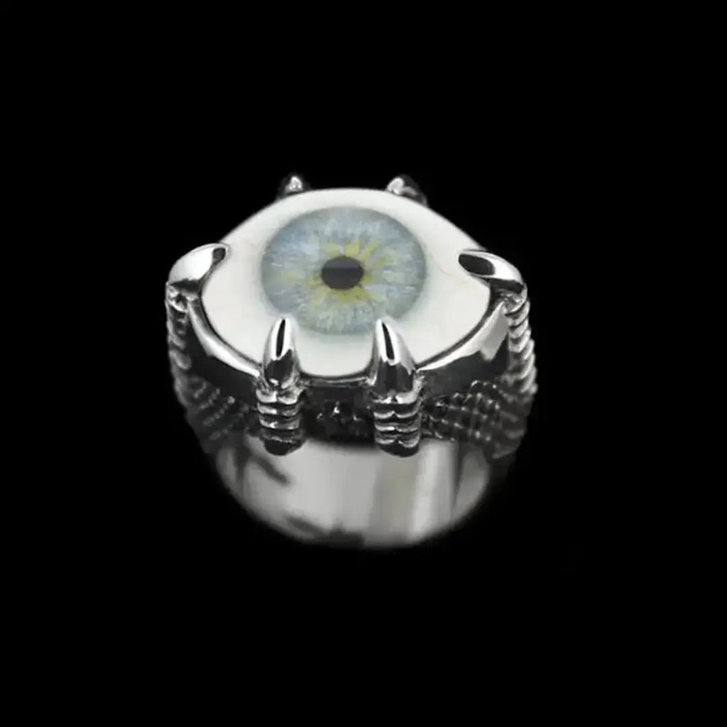 Claw Eye Ring Blue #8 Curiouser Collective