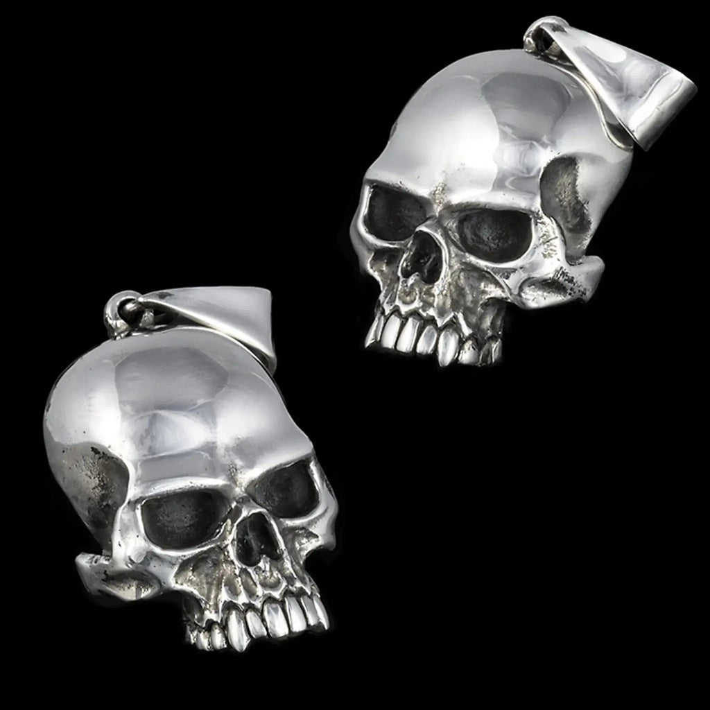 Evil Skull Pendant - (Flat Back) Curiouser Collective