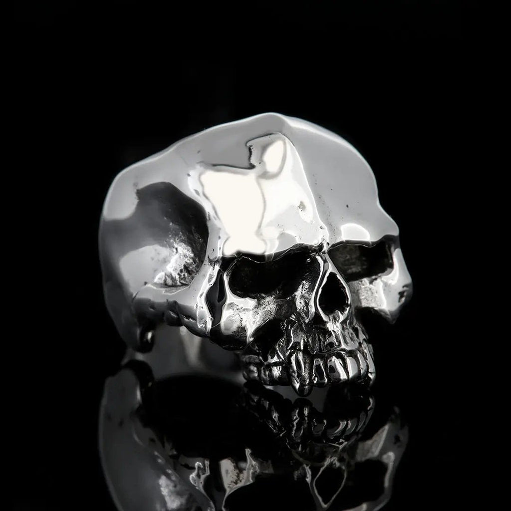 Evilest Half Jaw Skull ring - PR Final Works Collection - Curiouser Collective
