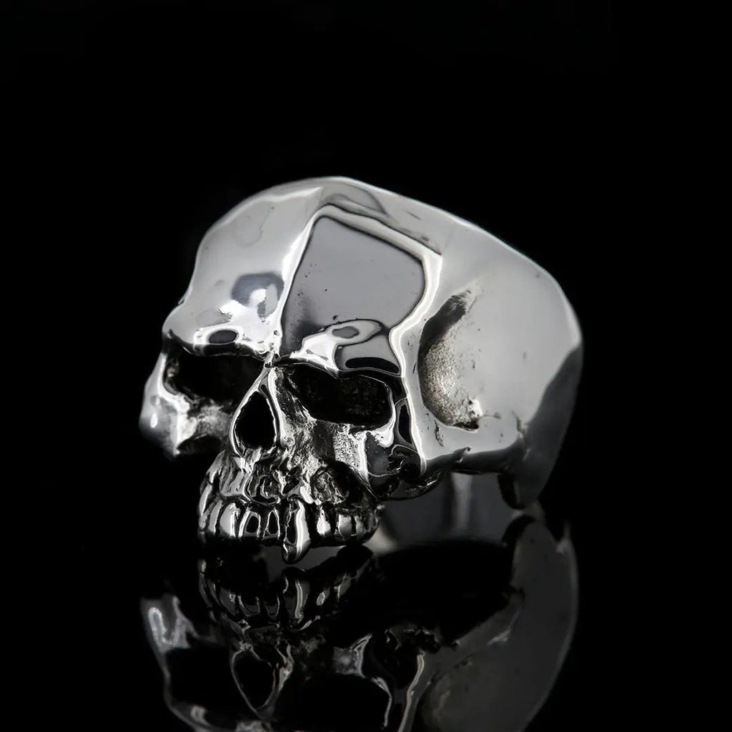 Evilest Half Jaw Skull ring - PR Final Works Collection - Curiouser Collective