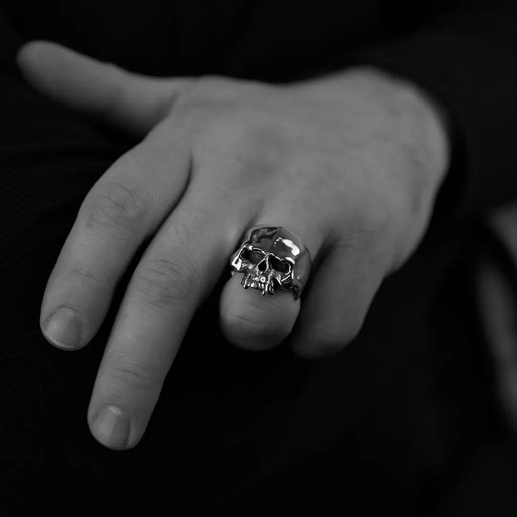 Evilest Half Jaw Skull Ring - PR Final Works Collection - Curiouser Collective
