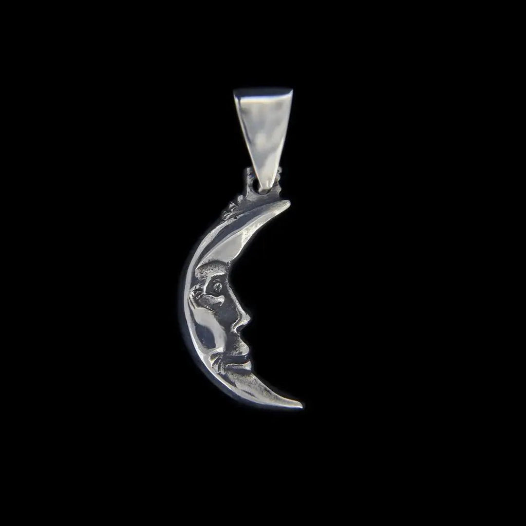 Half Moon Face Pendant Curiouser Collective