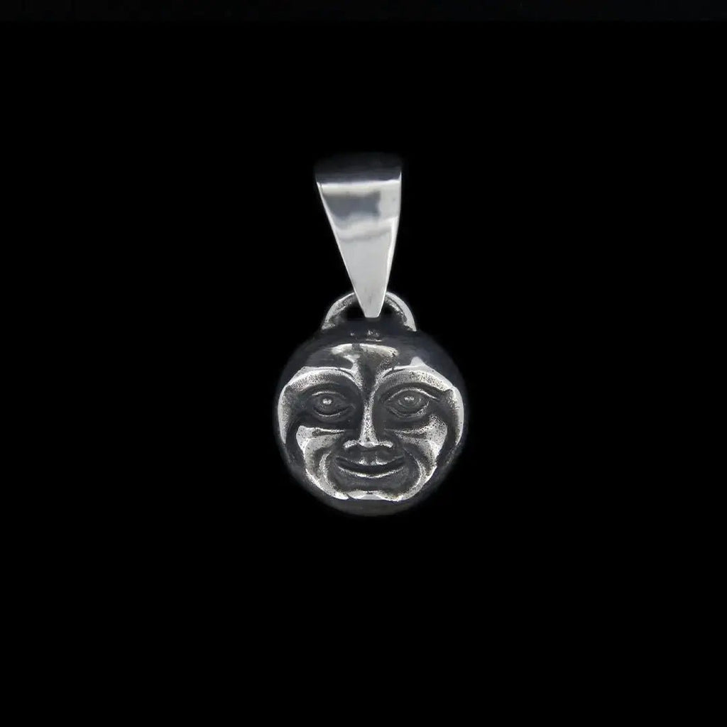 Round Moon Face Pendant Curiouser Collective