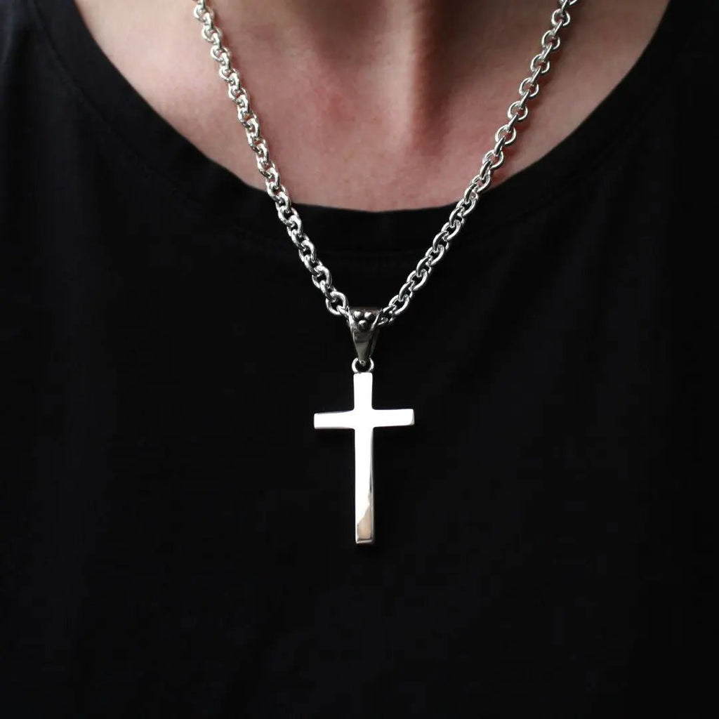 Silver Cross Pendant Curiouser Collective