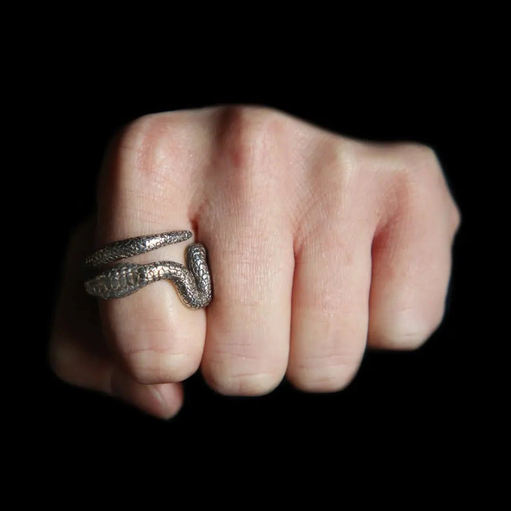 Silver Snake Ring Curiouser Collective