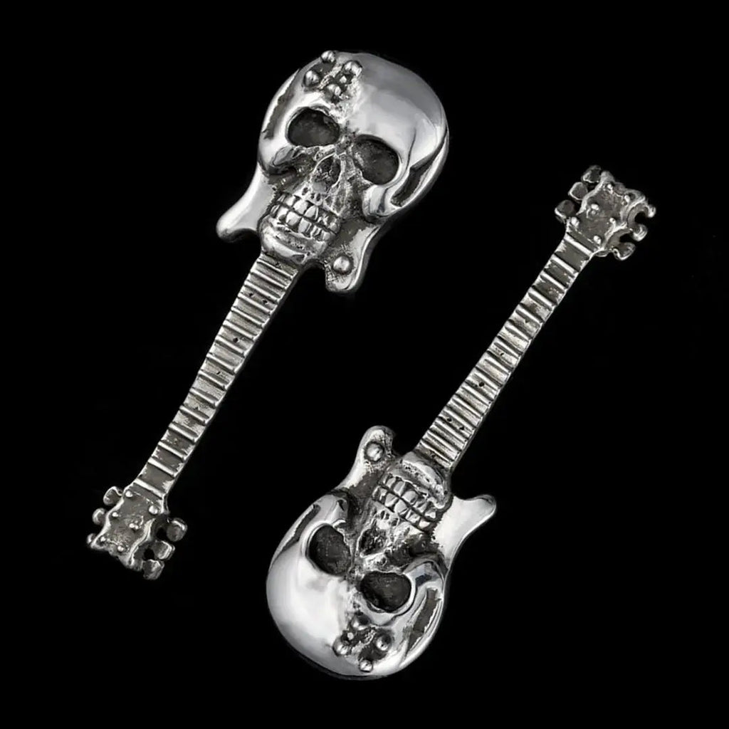 Skull Guitar Pendant Curiouser Collective