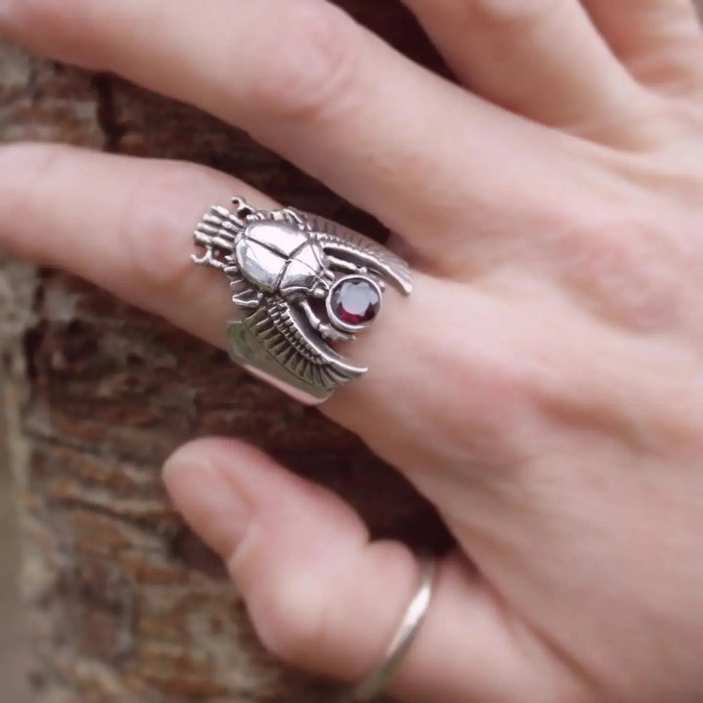 Sarab Rang The Scarab Ring | Curiouser Collective