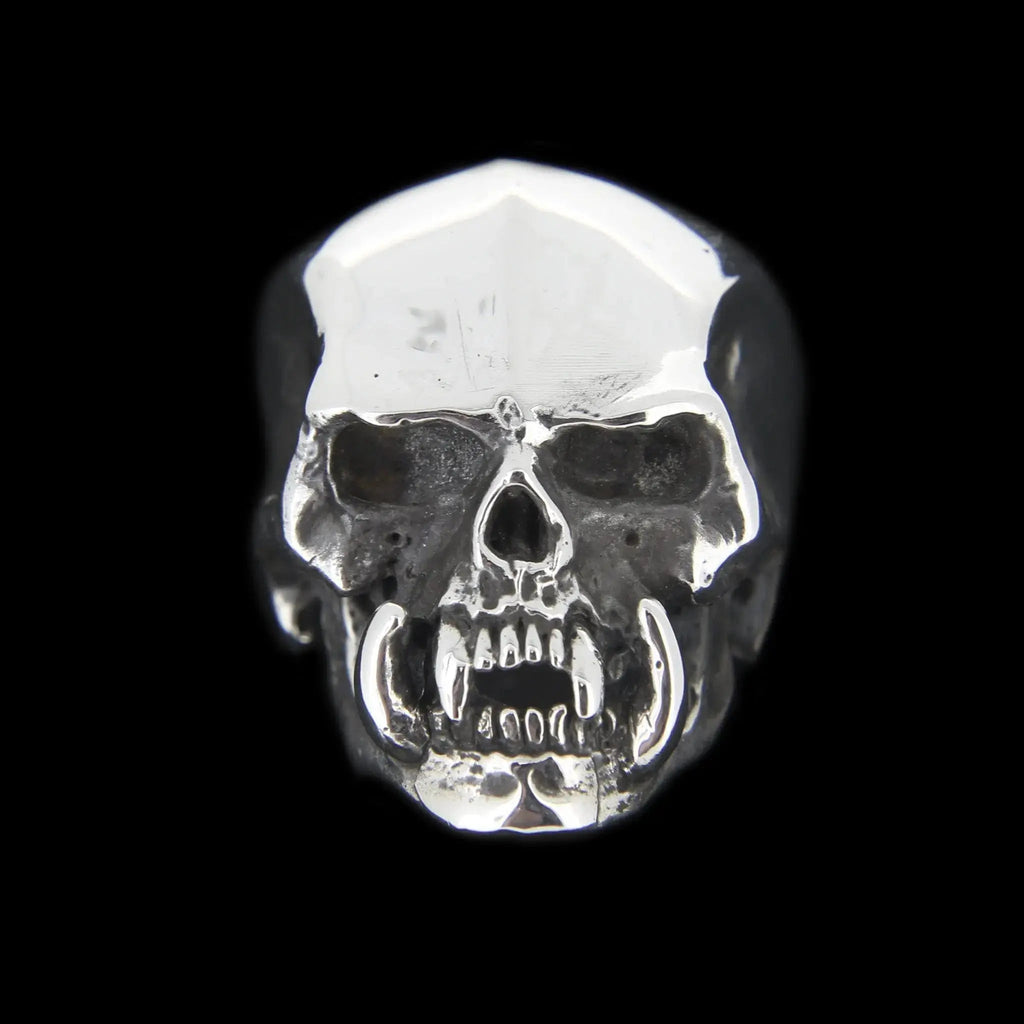 Tusked Skull Ring Curiouser Collective