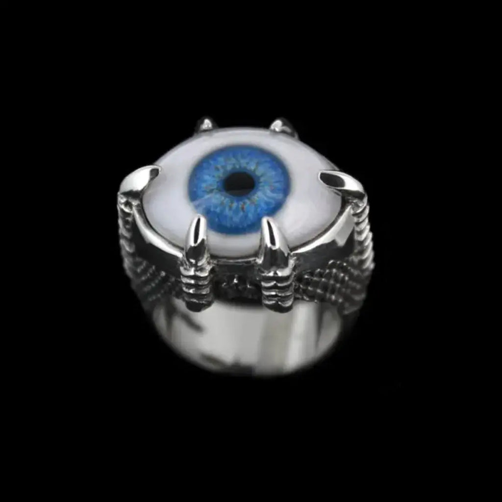 Claw Eye Ring Blue Curiouser Collective