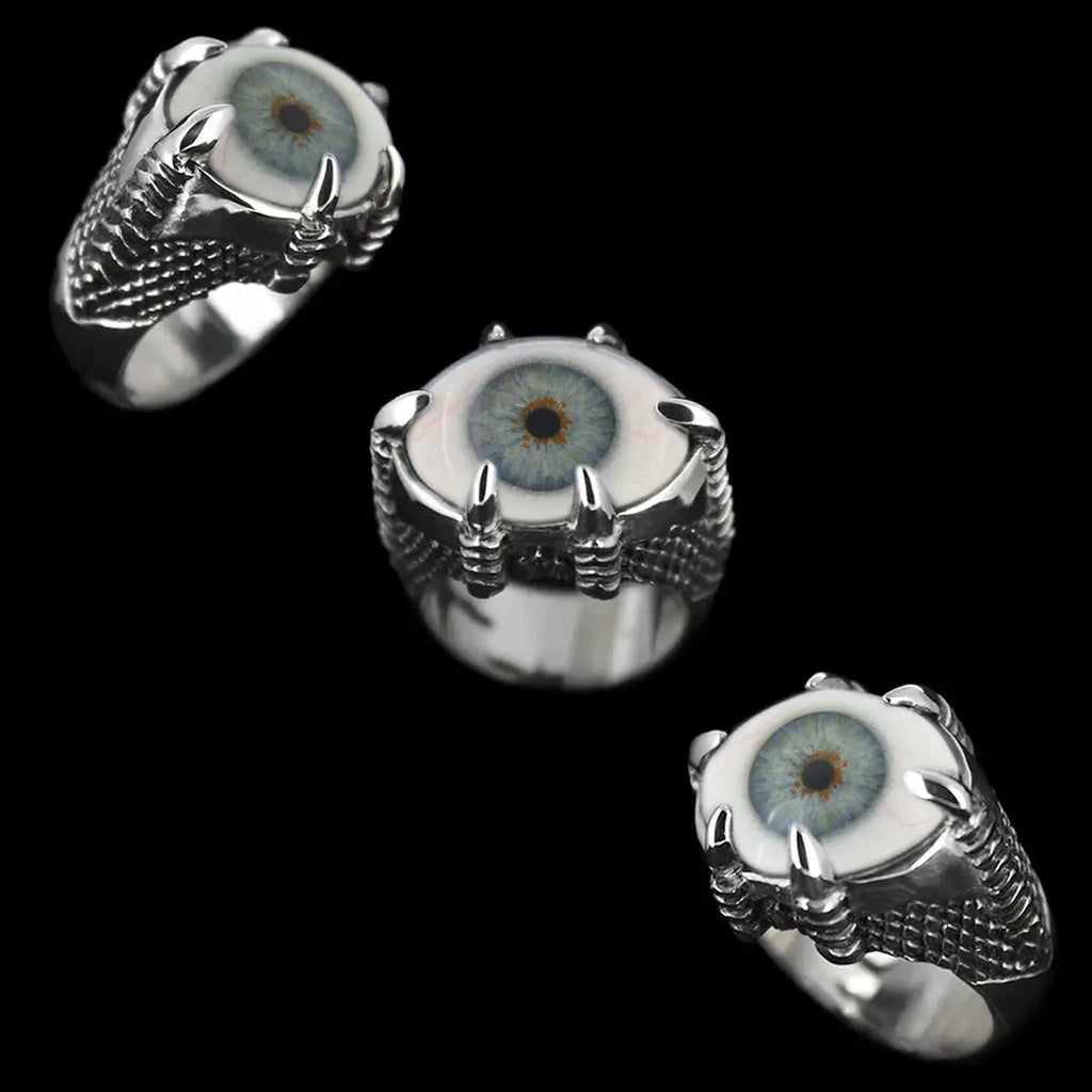 Monster Eye Ring Blue #5 Curiouser Collective