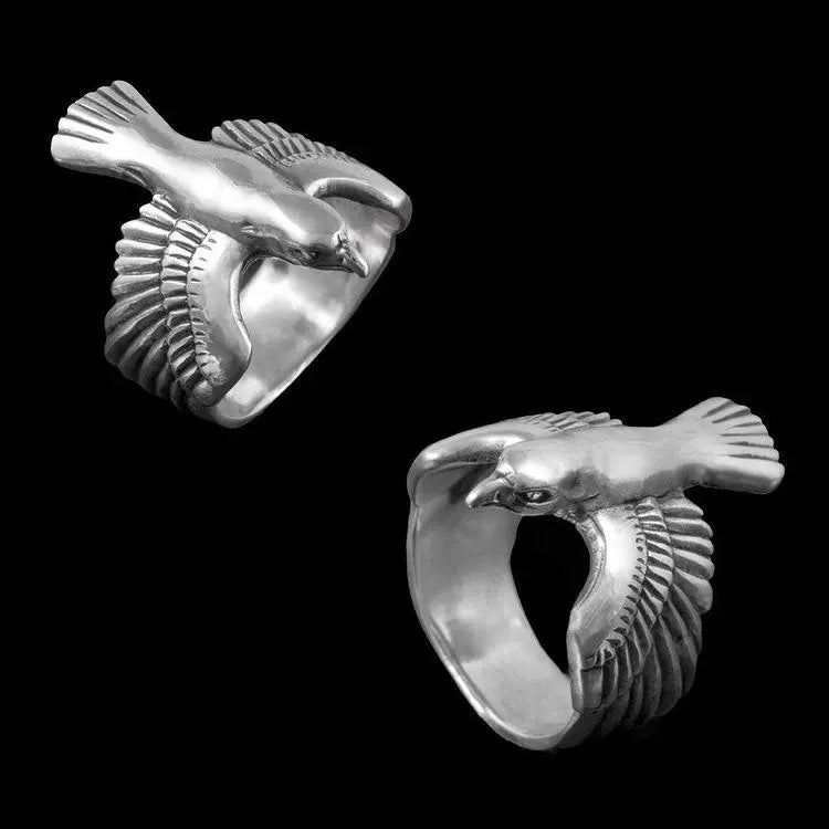 Hawk Ring – Sterling Silver - Curiouser Collective